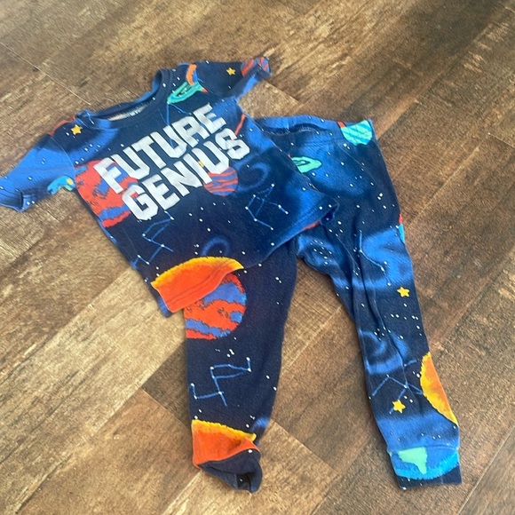 The children’s place future genius outer space two-piece pajama set - Picture 1 of 5